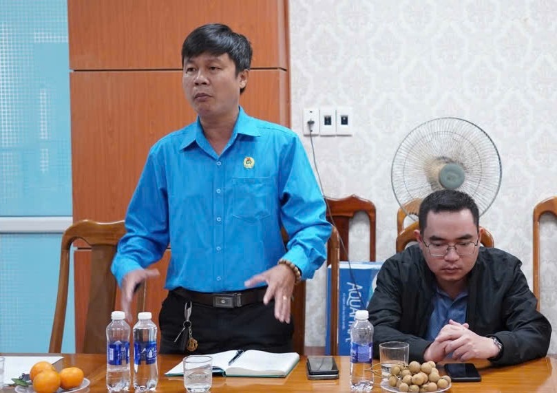 Vấn đề phúc lợi đoàn viên và chuyển đổi số được các đại diện Công đoàn cơ sở phường Bàn Thạch, Đà Nẵng quan tâm, thảo luận tại hội nghị. Ảnh: Trường An