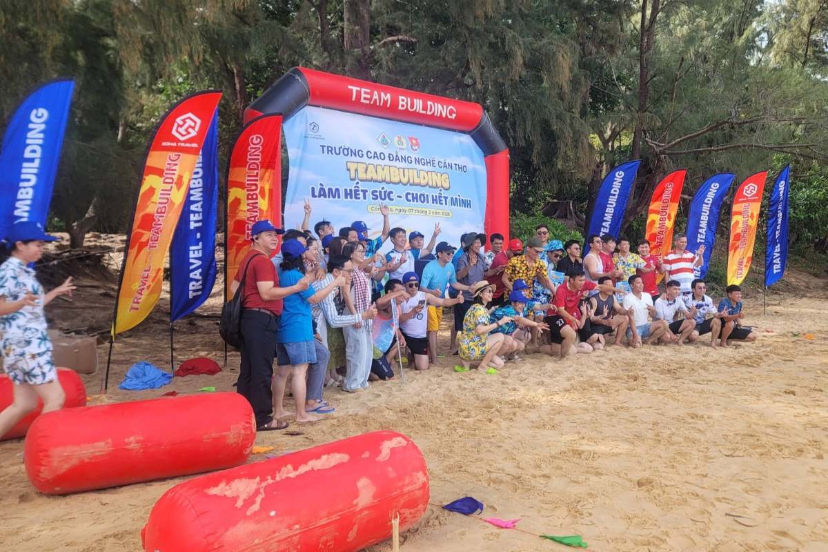 Many beaches in Con Dao are suitable for relaxation and teambuilding activities. Photo: UBCĐ