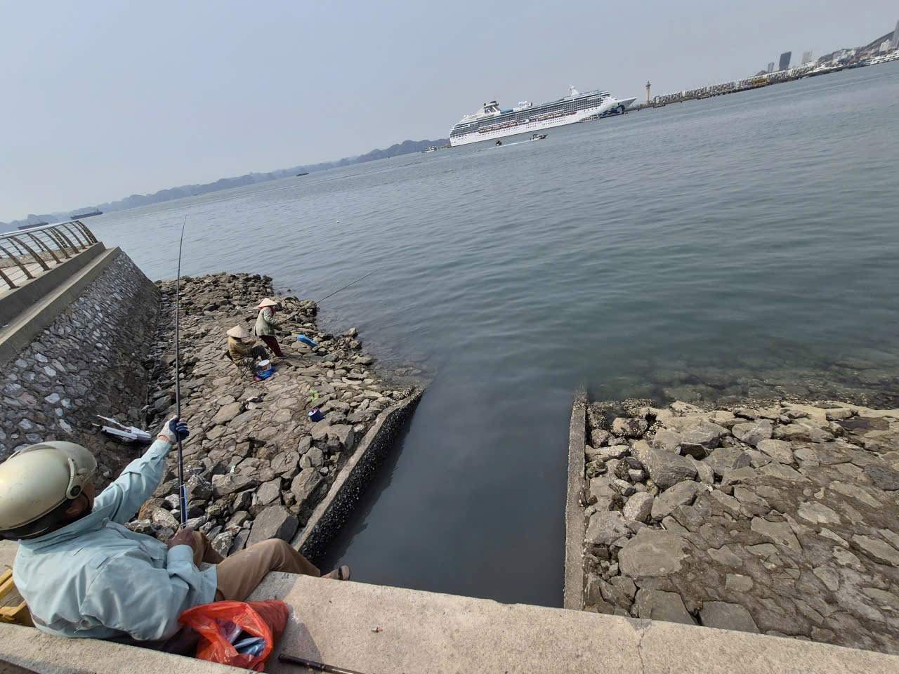 홍가이동 벤도안 신도시의 하수구 한 곳이 항상 악취가 나고 탁한 상태입니다. 사진: 응우옌훙