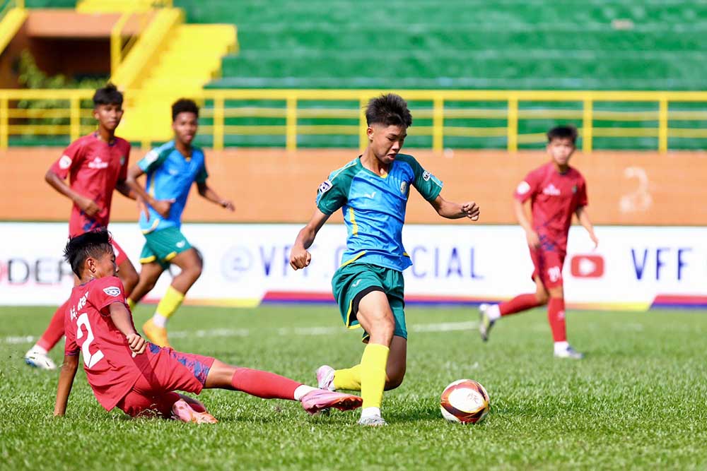 Các trận đấu diễn ra với chất lượng chuyên môn cao. Ảnh: VFF