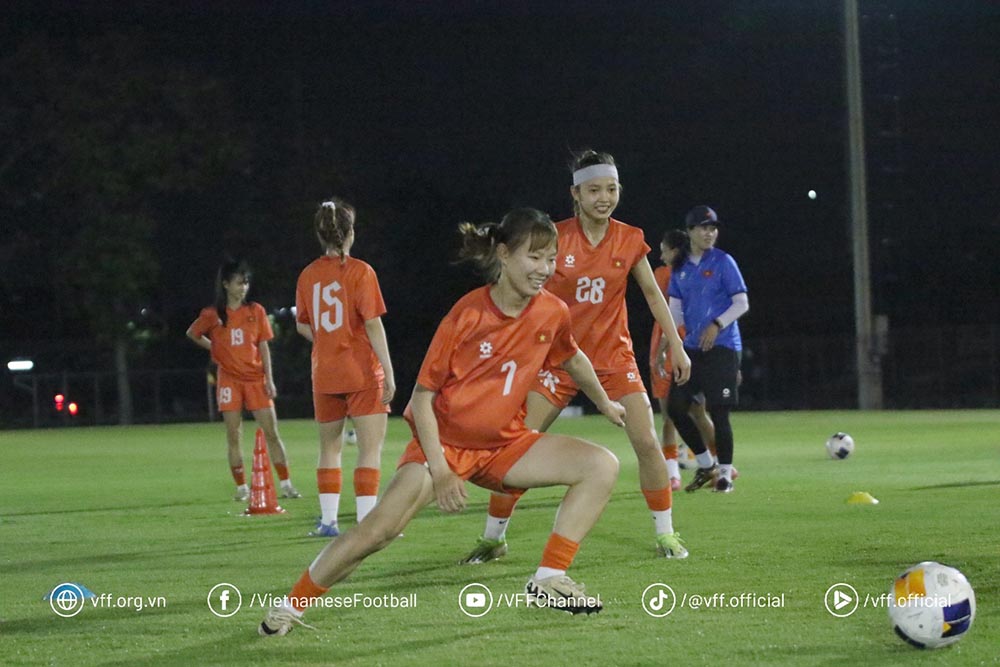 U20 베트남 여자 대표팀, U20 태국 여자 대표팀과의 중요한 경기를 목표로 합니다. 사진: VFF