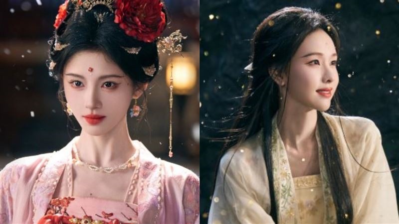 Tạo hình của Cúc Tịnh Y (trái) và Trần Đô Linh trong phim “Nguyệt lân ỷ kỷ“. Ảnh: Nhà sản xuất