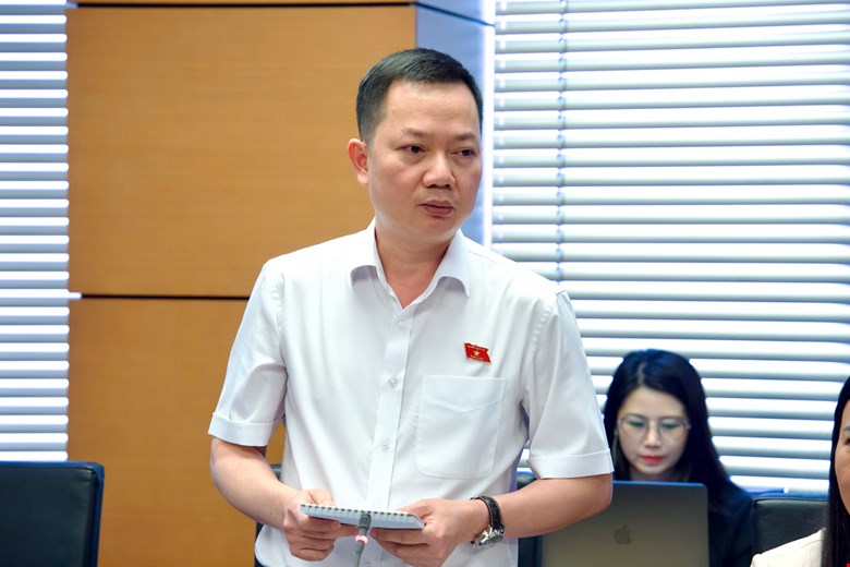 Đại biểu Trịnh Xuân An phát biểu. Ảnh: Nguyễn Hùng