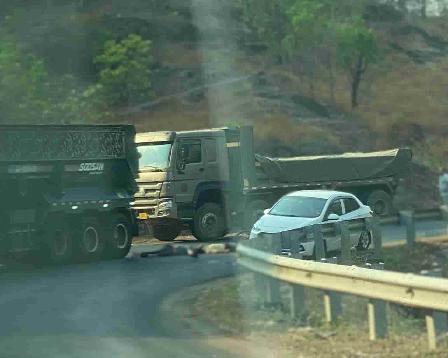 Scene of the accident. Photo: People provided