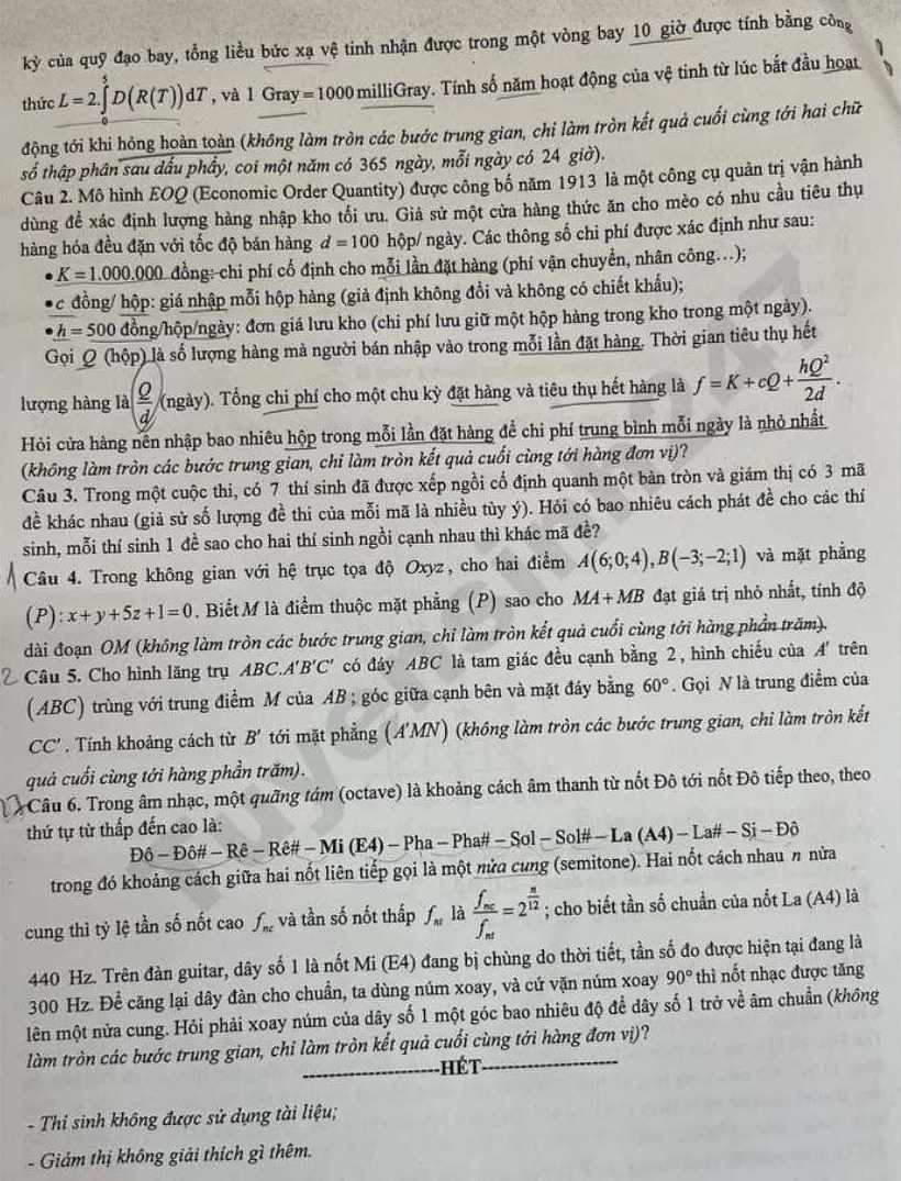 Đề thi thử tốt nghiệp THPT 2026 môn Toán - Sở GDĐT Quảng Ninh. Ảnh: Tuyensinh247 