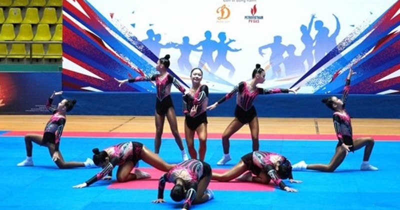 Vietnamese aerobics always has high results in the international arena. Photo: Thanh An