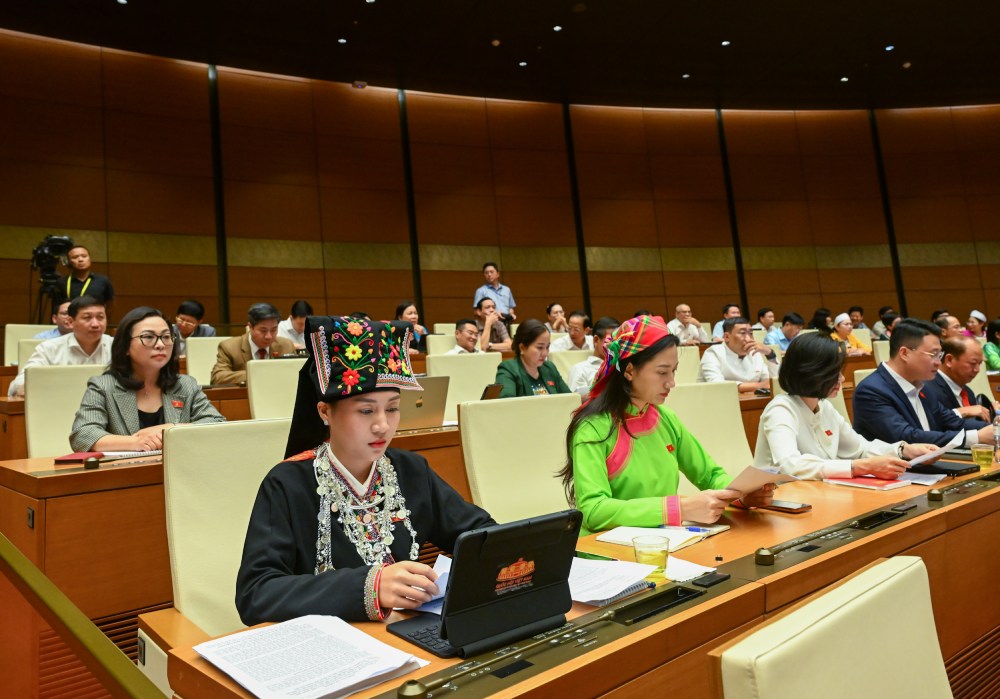 Quốc hội thảo luận về kinh tế - xã hội. Ảnh: Phạm Đông