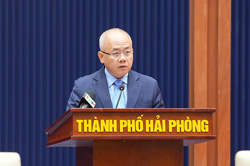 Prime Minister Le Minh Hung approved Mr. Do Thanh Trung to hold the position of Chairman of Hai Phong City People's Committee. Photo: Dam Thanh