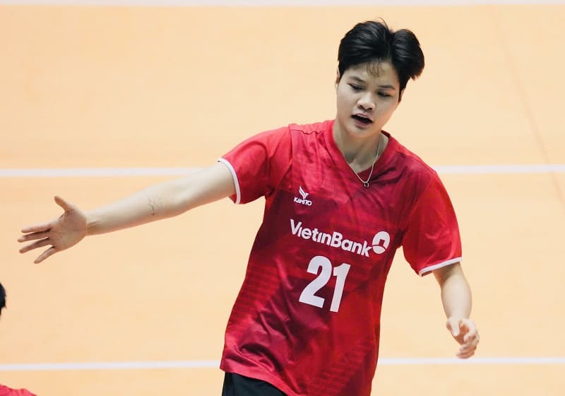 Player Phuong Quynh will participate in the Hung Vuong Cup 2026 with the Hanoi team. Photo: VFV