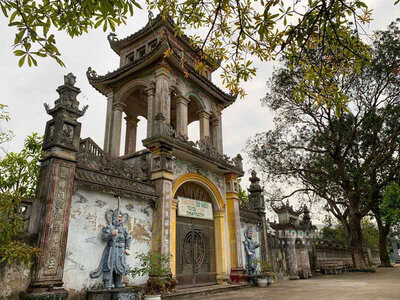 Phuc Chi Pagoda (Van Thang commune, Ninh Binh province) a place associated with the nation's resistance war. Photo: Ha Vi