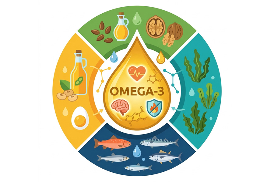 Foods rich in omega-3 replace chia seeds in the diet. Graphics: Thien Nhan