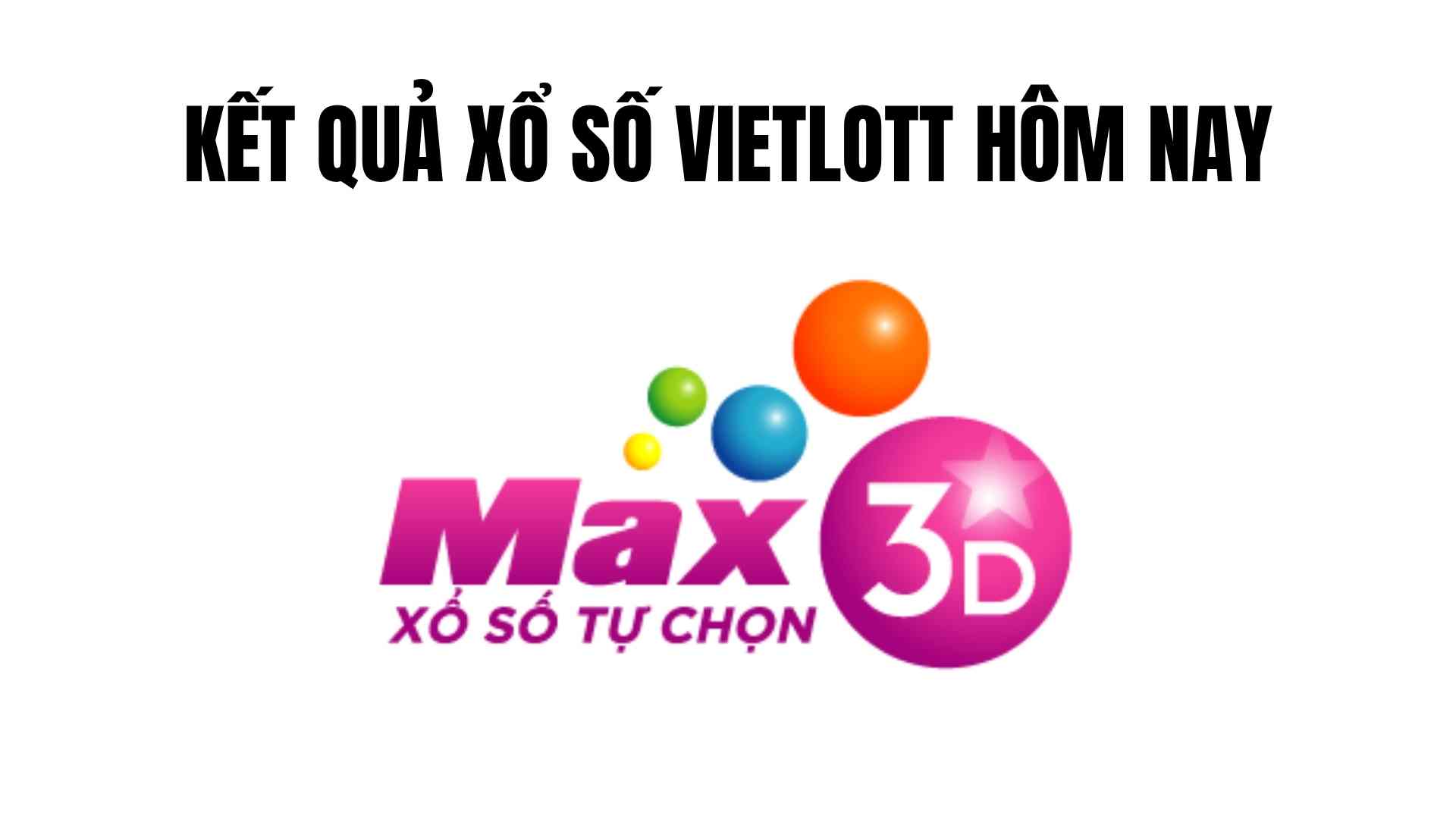 Resultados de la lotería Vietlott del 20 de abril: Max3D.