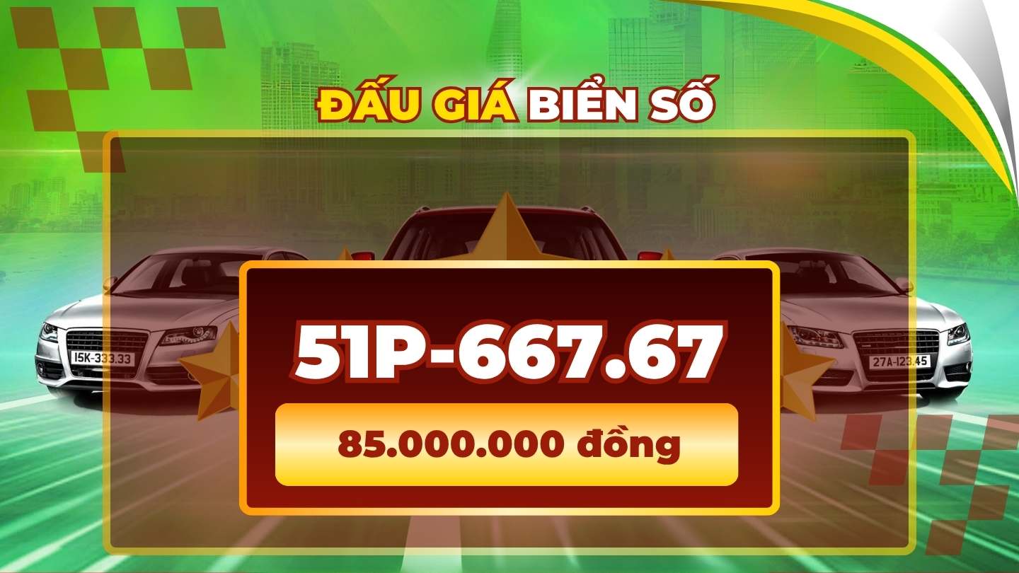 Revealing the price of the most beautiful car license plate in the auction on April 20