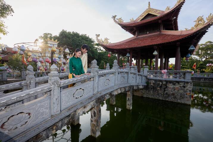 Đền Lảnh Giang - không gian tâm linh thanh tịnh, góp phần làm nên chiều sâu văn hóa  du lịch đặc trưng của Hà Nam. Ảnh: Thanh Sơn 