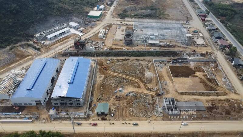 Dự án Cụm công nghiệp Quảng Chu đã dần hoàn thiện. Ảnh: Việt Bắc