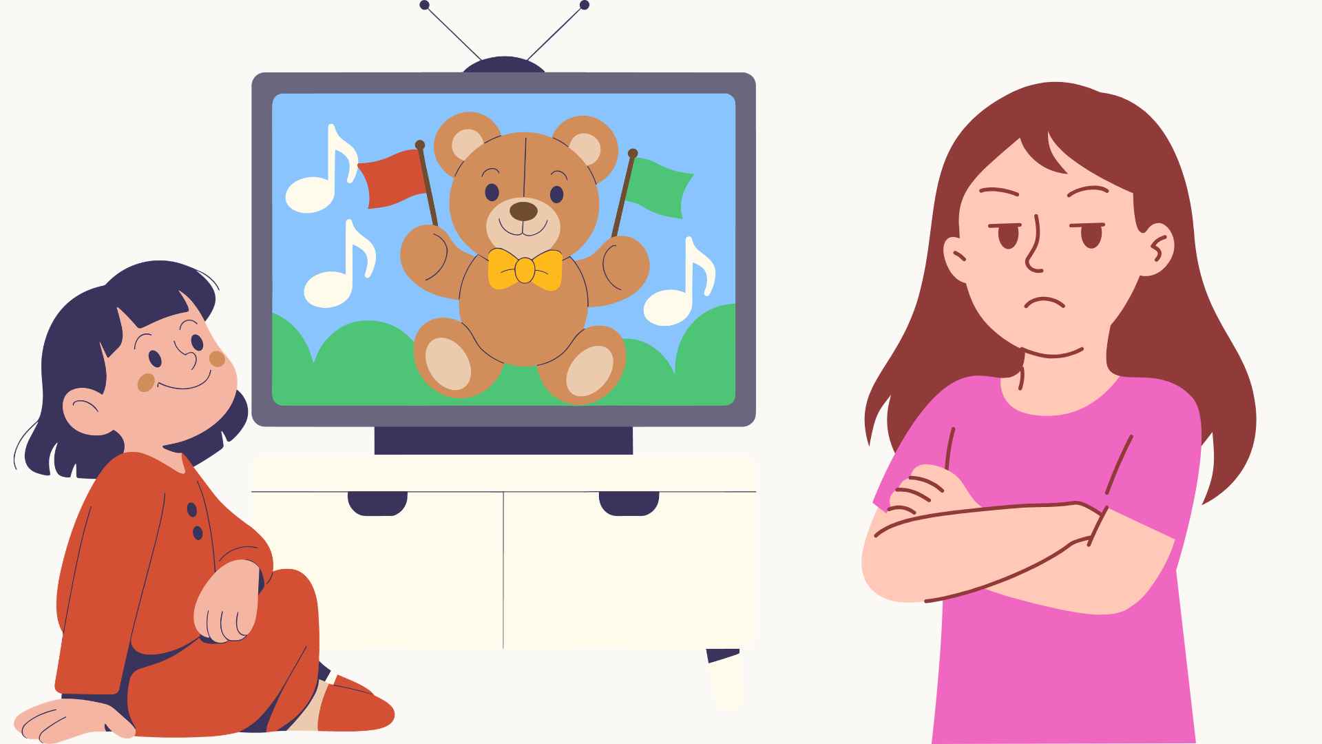 Children voluntarily turn off the TV without scolding, thanks to simple tips. Graphic photo: Hoang Loc