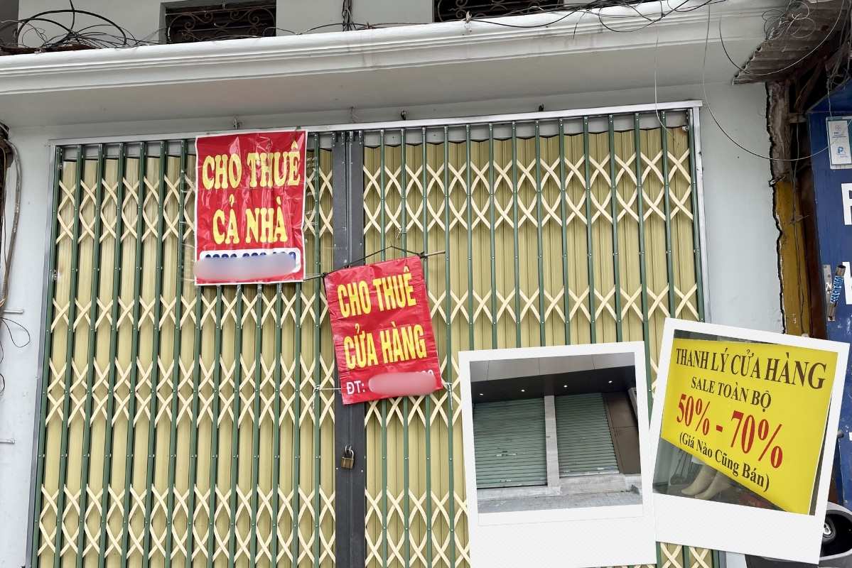 Stores flee on the big streets, the land clearance storm continues to spread. Photo: Thanh Binh