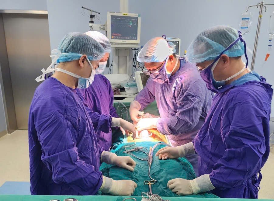 An emergency case of testicular injury. Photo: BVCC