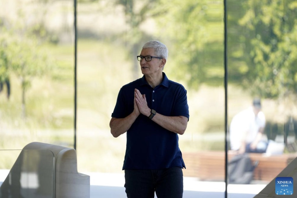 Apple CEO Tim Cook. Photo: Xinhua