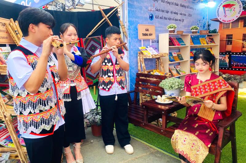 Không gian ‘Ngôi nhà trí tuệ’ của Trường PTDT Nội trú tỉnh. Ảnh: Trường Sơn