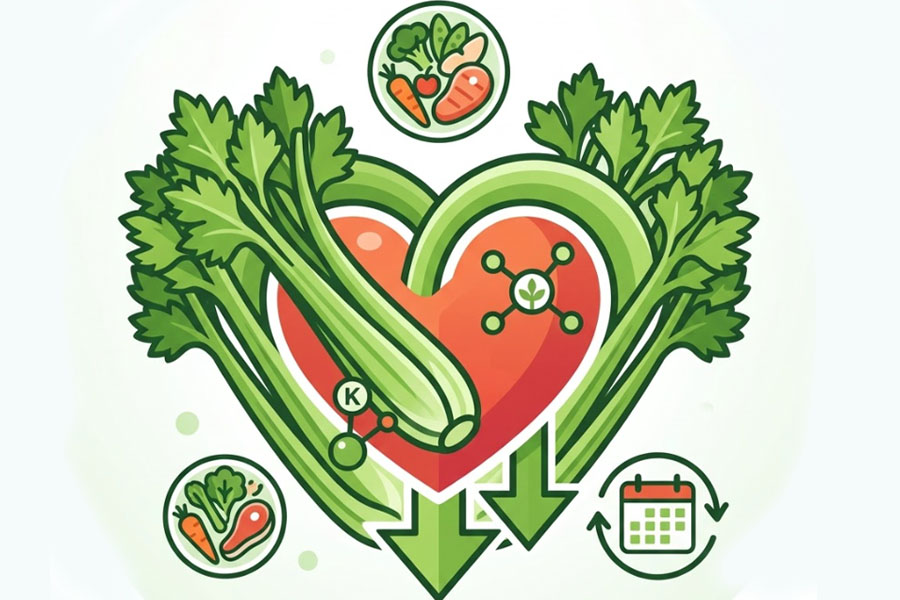 El apio puede ayudar a mejorar la presión arterial cuando se come con regularidad. Gráfico: Thien Nhan