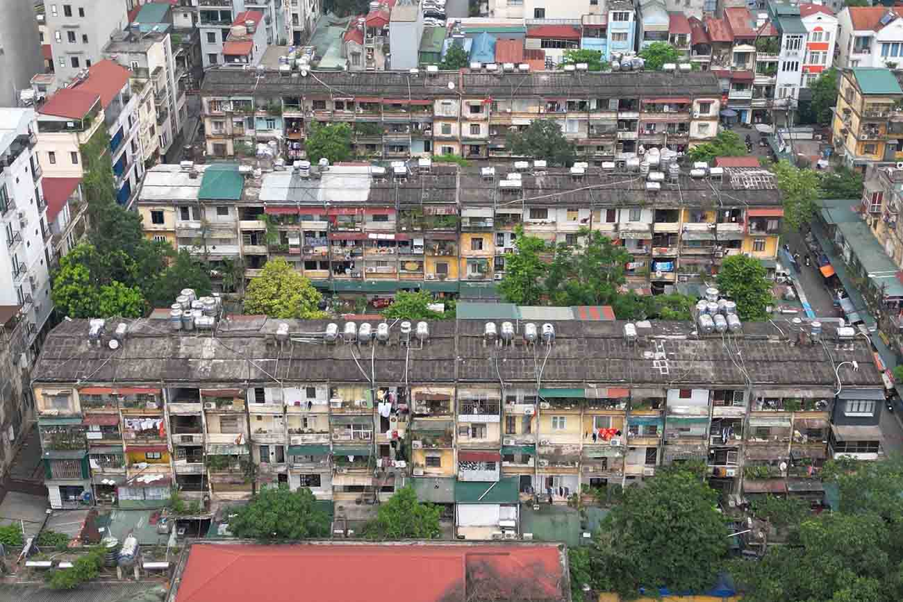 Khu tập thể Vĩnh Hồ (phường Đống Đa, Hà Nội). Ảnh: Sóng Hữu