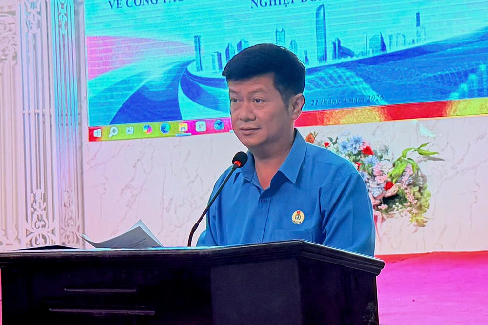 Ông Trần Lê Duy phát biểu. Ảnh: Lê Tâm