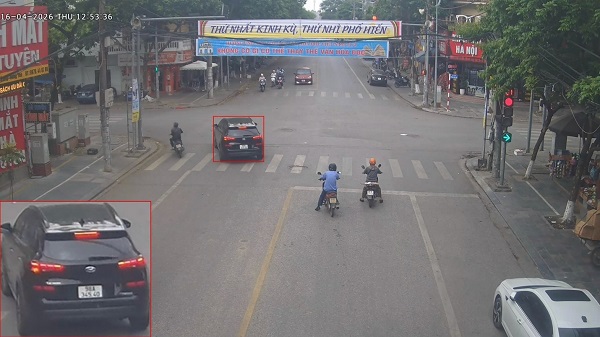 Car owner fined remotely in Hung Yen. Photo: Hung Yen Traffic Police