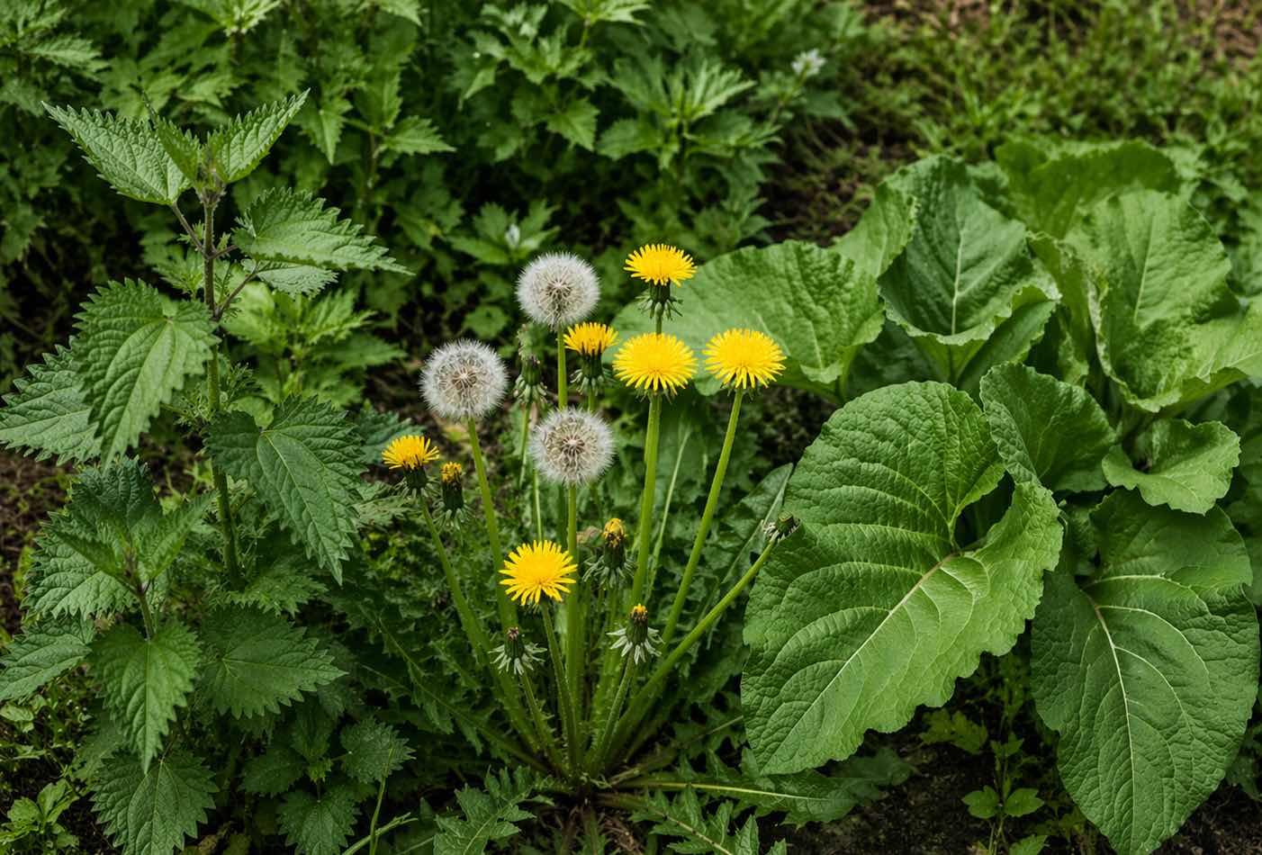 3 types of roadside plants that help nourish the kidneys. Graphics: Vy Vy