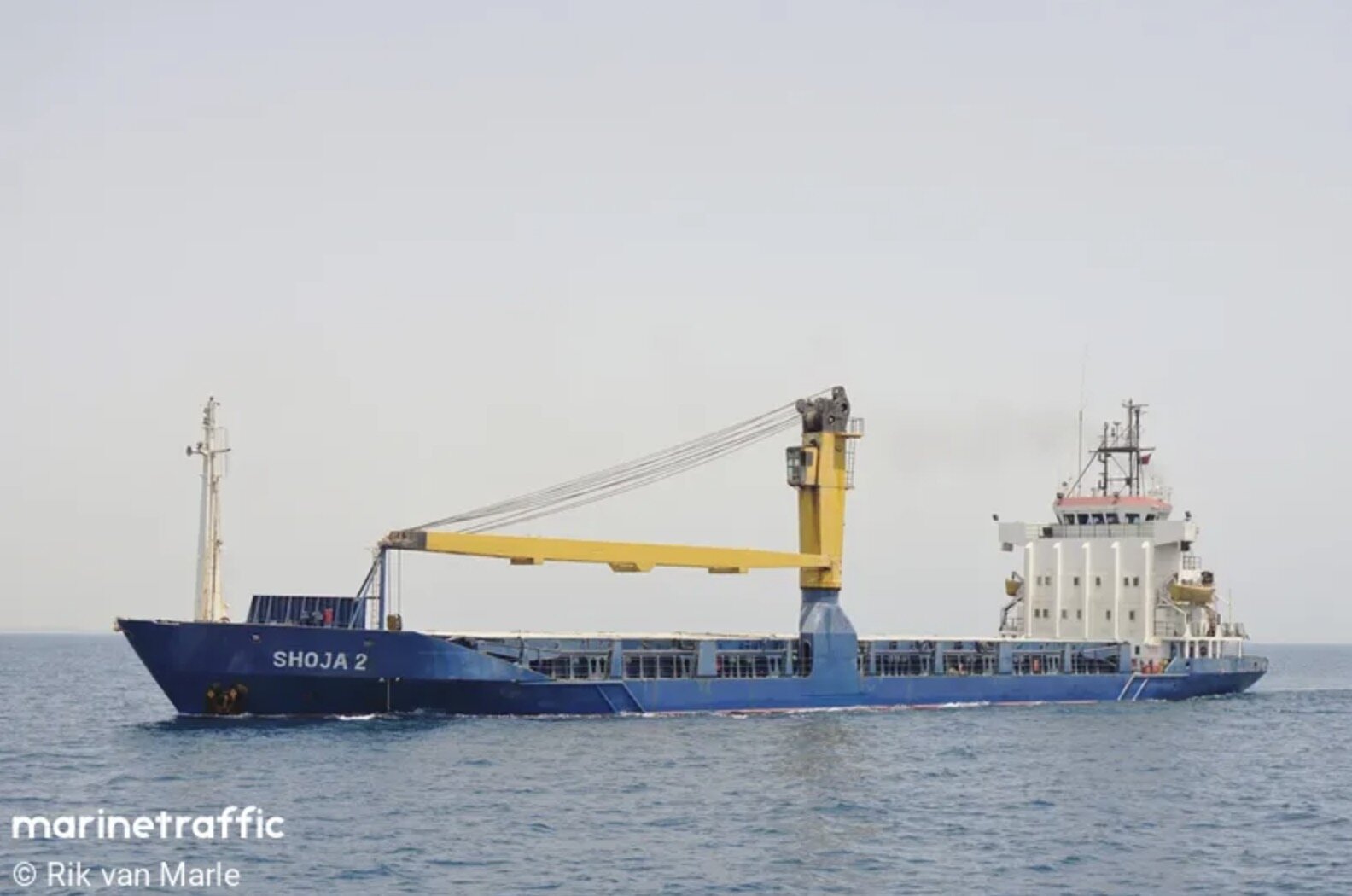 Shoja 2 - El barco iraní pasó por el Estrecho de Ormuz y se trasladó al Golfo de Omán el 21 de abril. Foto: Marine Traffic
