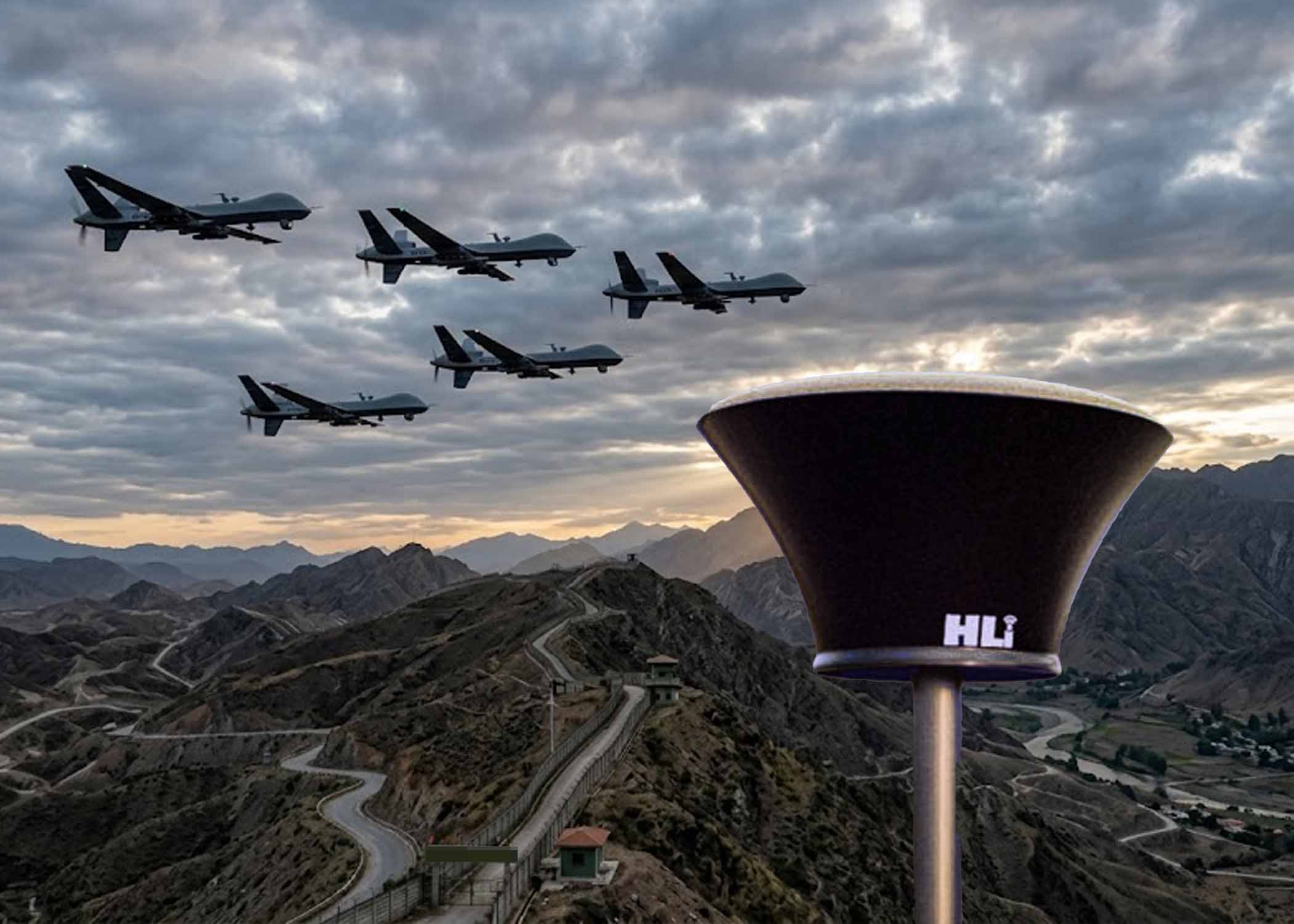 UDL-64 sensor system using US AI artificial intelligence helps detect UAVs. Graphics: Cat Tien