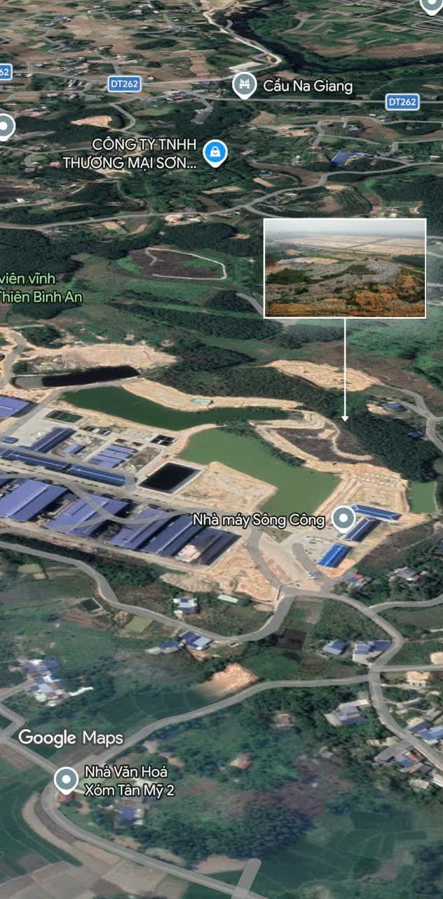 Ông Bùi Phi Long - Giám đốc sản xuất Công ty TNHH Môi trường Sông Công cho biết, bãi rác Tân Mỹ nằm trong diện tích đất đã được giao cho Công ty TNHH Môi trường Sông Công để triển khai dự án Khu liên hợp xử lý rác thải.