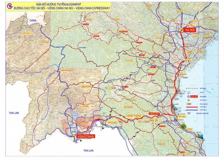 Vinh - Thanh Thuy expressway route. Photo: Ministry of Construction