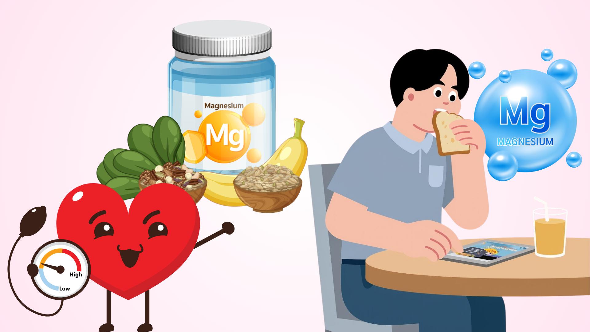 Suggestions de 3 petits-déjeuners riches en magnésium, bons pour la tension artérielle et la santé cardiovasculaire.