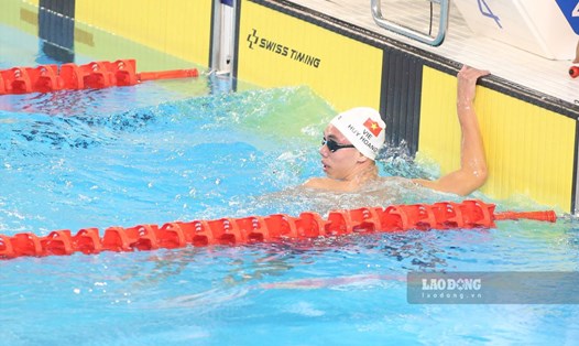 Athlete Nguyen Huy Hoang is the gold medalist at the 2018 Youth Olympics. Photo: Minh Anh