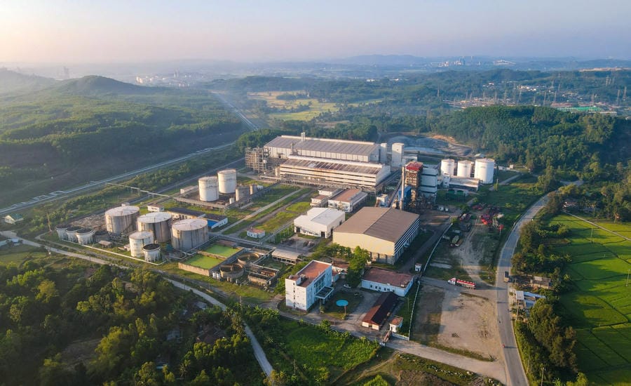 Dung Quat biofuel plant, if operating at 100% capacity, will produce about 330m3 of E100/day. Photo: Duc Chinh