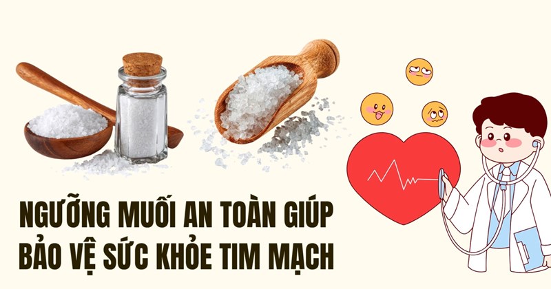 Mức muối an toàn giúp bảo vệ sức khỏe tim mạch