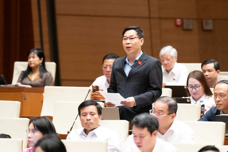 Delegate Do Duc Hong Ha said that having 1 more full-time holiday (Vietnam Culture Day November 24) helps honor culture and stimulate consumer demand. Photo: Media National Assembly