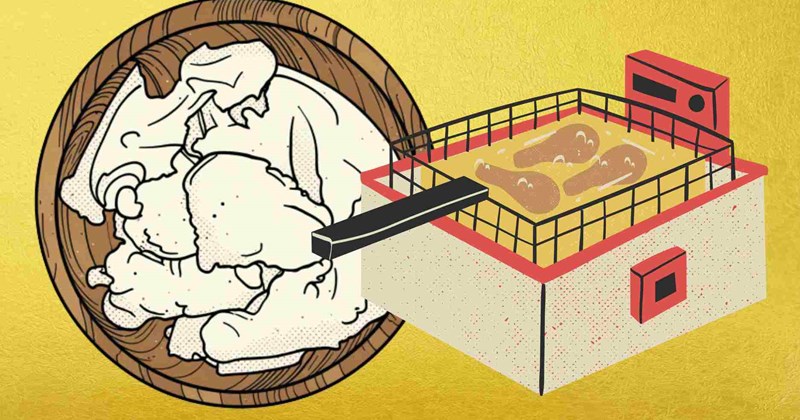 Cách dùng mỡ lợn chiên rán thực phẩm an toàn