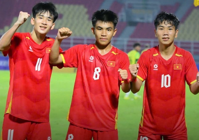 U17 베트남, U17 동남아시아 준결승에서 U17 호주와 맞붙다. 사진: VFF