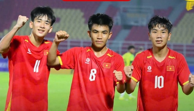 U17 베트남, U17 동남아시아 준결승에서 U17 호주와 맞붙다. 사진: VFF