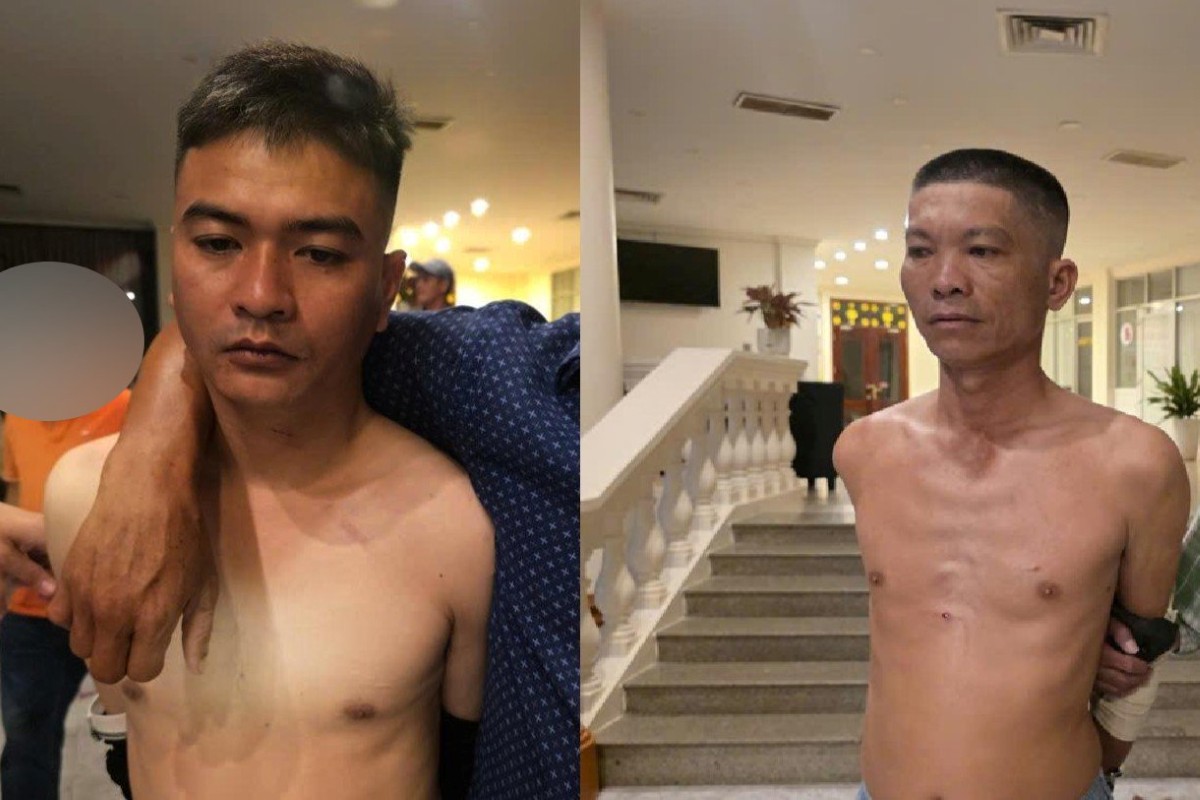 Hai đối tượng tình nghi giết người bị cơ quan chức năng bắt giữ. Ảnh: CA