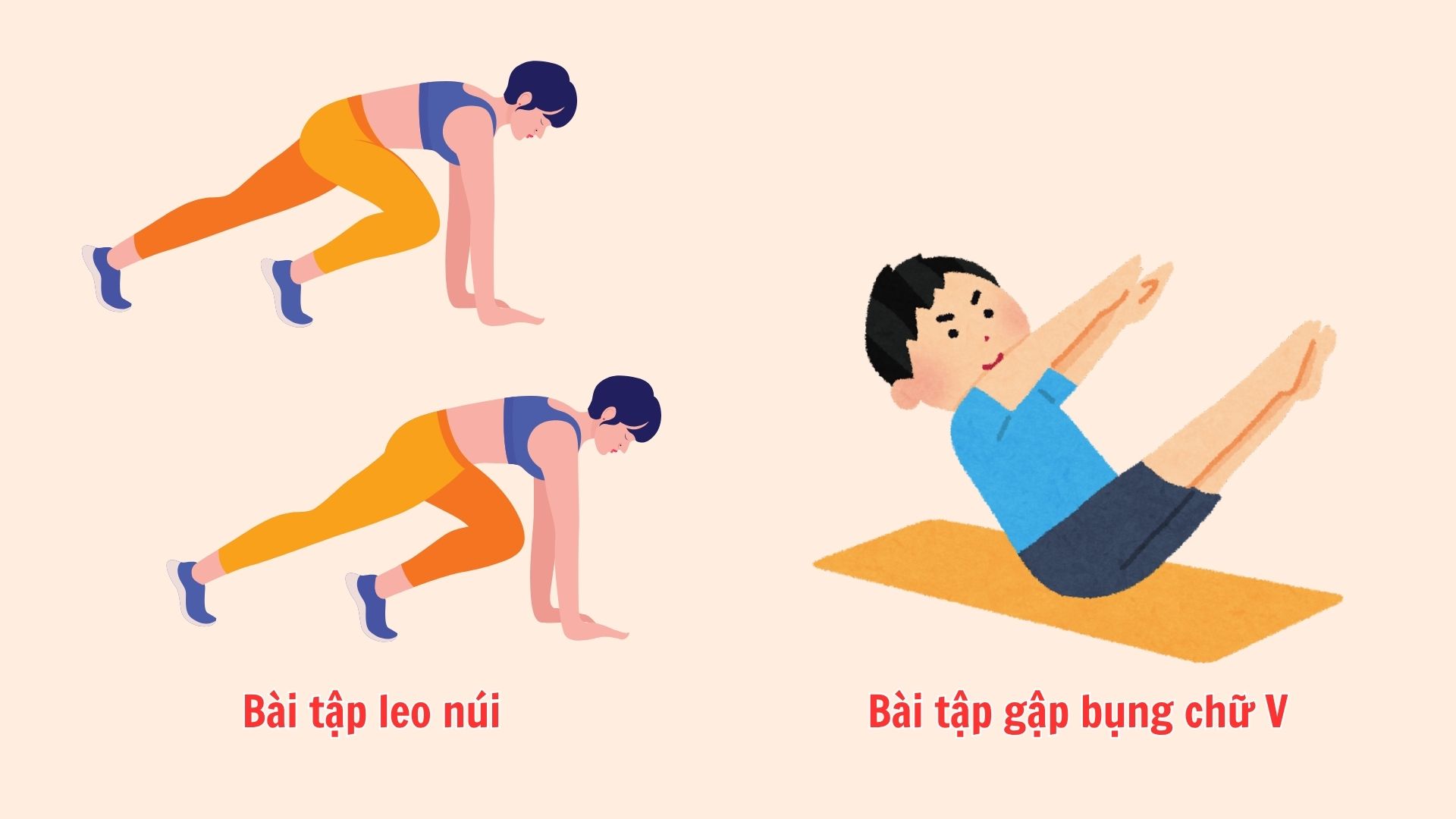These two exercises can help middle-aged people reduce belly fat effectively. Graphics: Minh Chau
