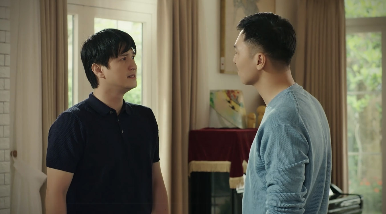 Lâm nổi cáu với Quân trong tập 27 phim “Bước chân vào đời“. Ảnh; VFC. 