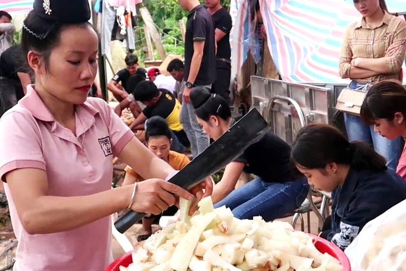 Canh nguôn là món ăn đã tồn tại từ lâu, gắn với ký ức của nhiều thế hệ người Thái đen, khu vực Yên Châu (Sơn La). Ảnh: Trường Sơn