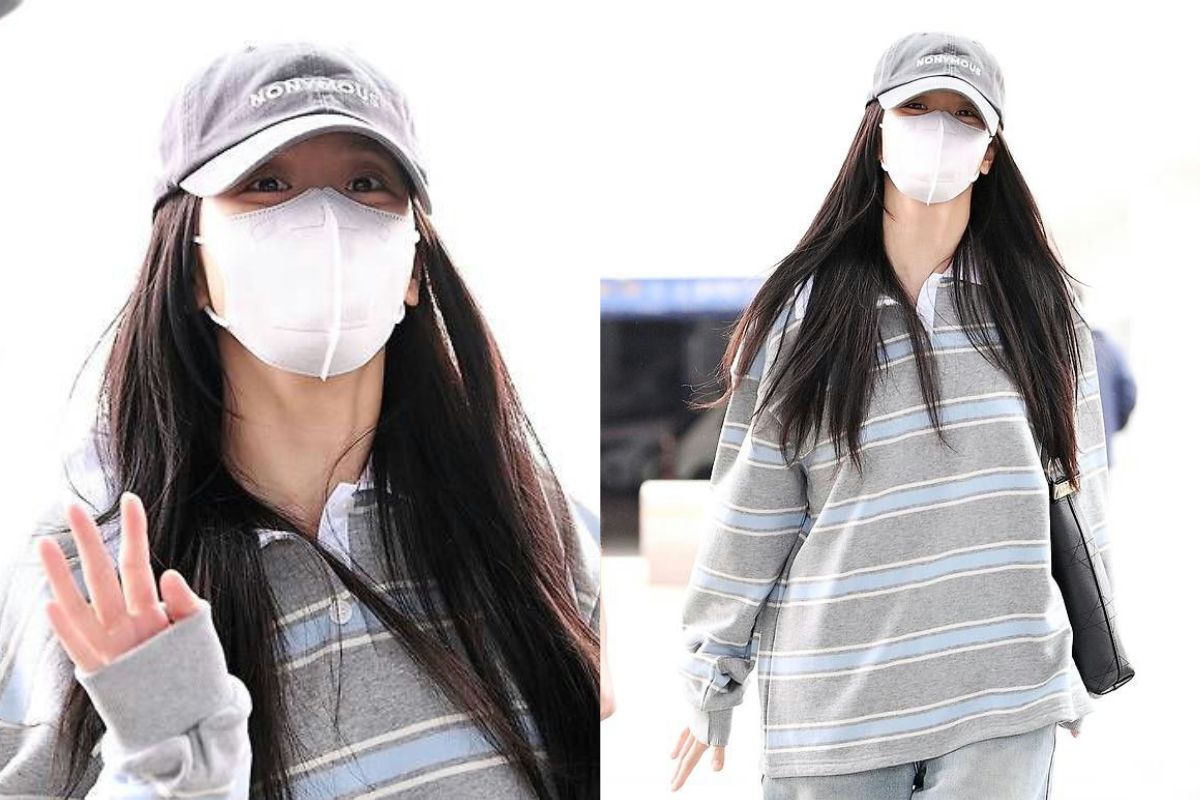 Jisoo (Blackpink) appears at the airport. Photo: Lotte