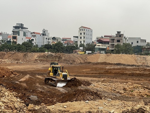 Hanoi accelerates Yen Nghia 1 regulating lake to reach the finish line. Photo: Minh Hanh