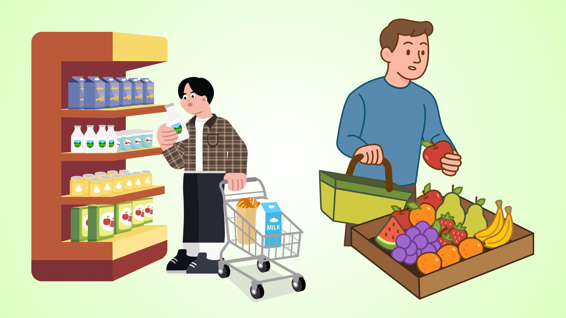 How to recognize and choose safe food.