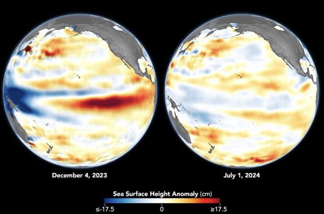 El Nino phenomenon is often associated with lower than normal rainfall. Photo: NASA
