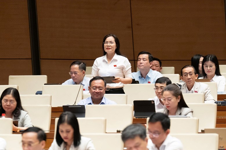 Đại biểu Quốc hội Nguyễn Thị Hồng Hạnh. Ảnh: Phạm Thắng.